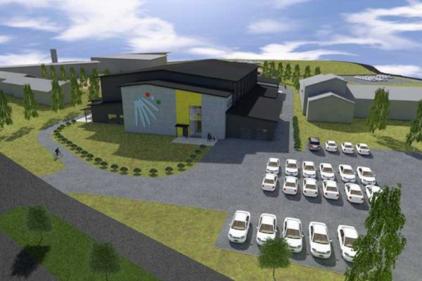 Valkean ruusun areenan rakentaminen