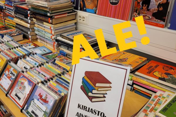 ALE! Poistomyynti kirjaston aukioloaikana