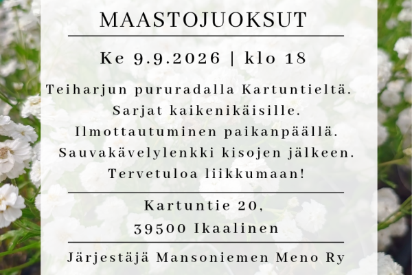 Cross-country running in Teiharju