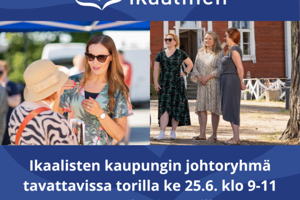 Kaupungin johtoryhmä torilla klo 9-11