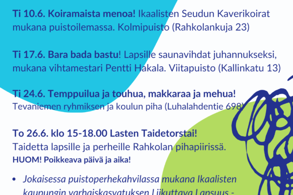Puistoperhekahvila - Bara bada bastu!