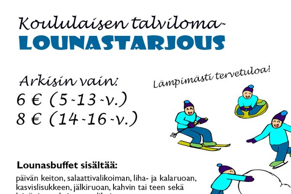 Koululaisen Talvilomalounas
