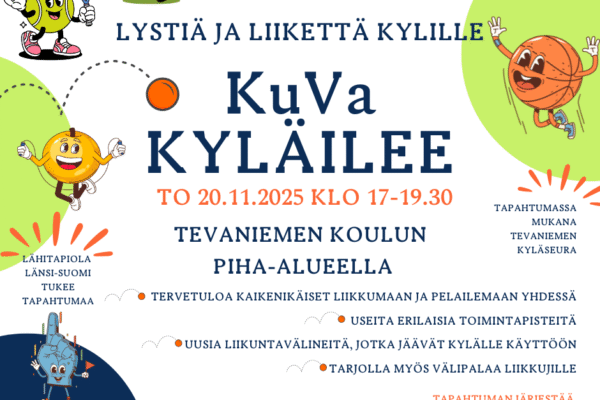 KuVa kyläilee -liikettä ja lystiä kylille