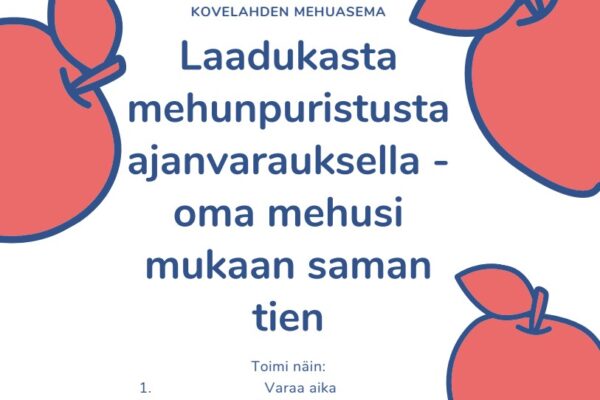 Kovelahden mehuasema on avoinna