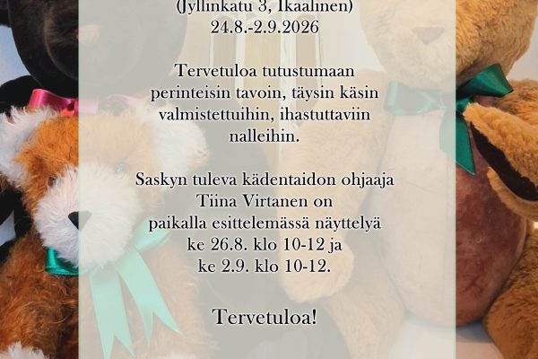 Perinnekäsityönäyttely - käsin tehdyt nallet