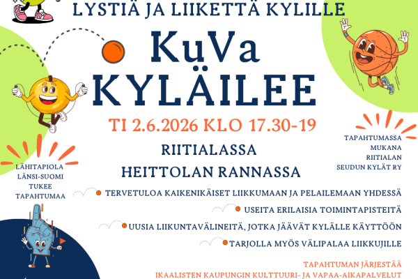 KuVa kyläilee -Lystiä ja liikettä Riitialaan