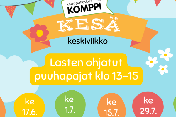 Kompin kesäkeskiviikon lasten puuhapaja, oma satukirja