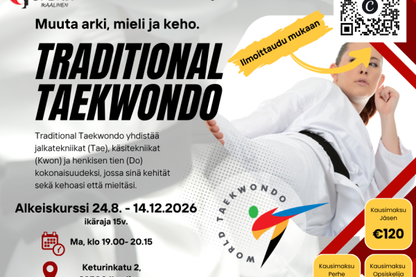 Traditional Taekwondo alkeiskurssi